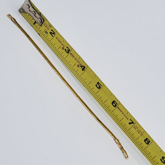 Set of Vintage Gold-Toned Pierced Earrings, Chain Necklace and Bracelet - Picture 8 of 9